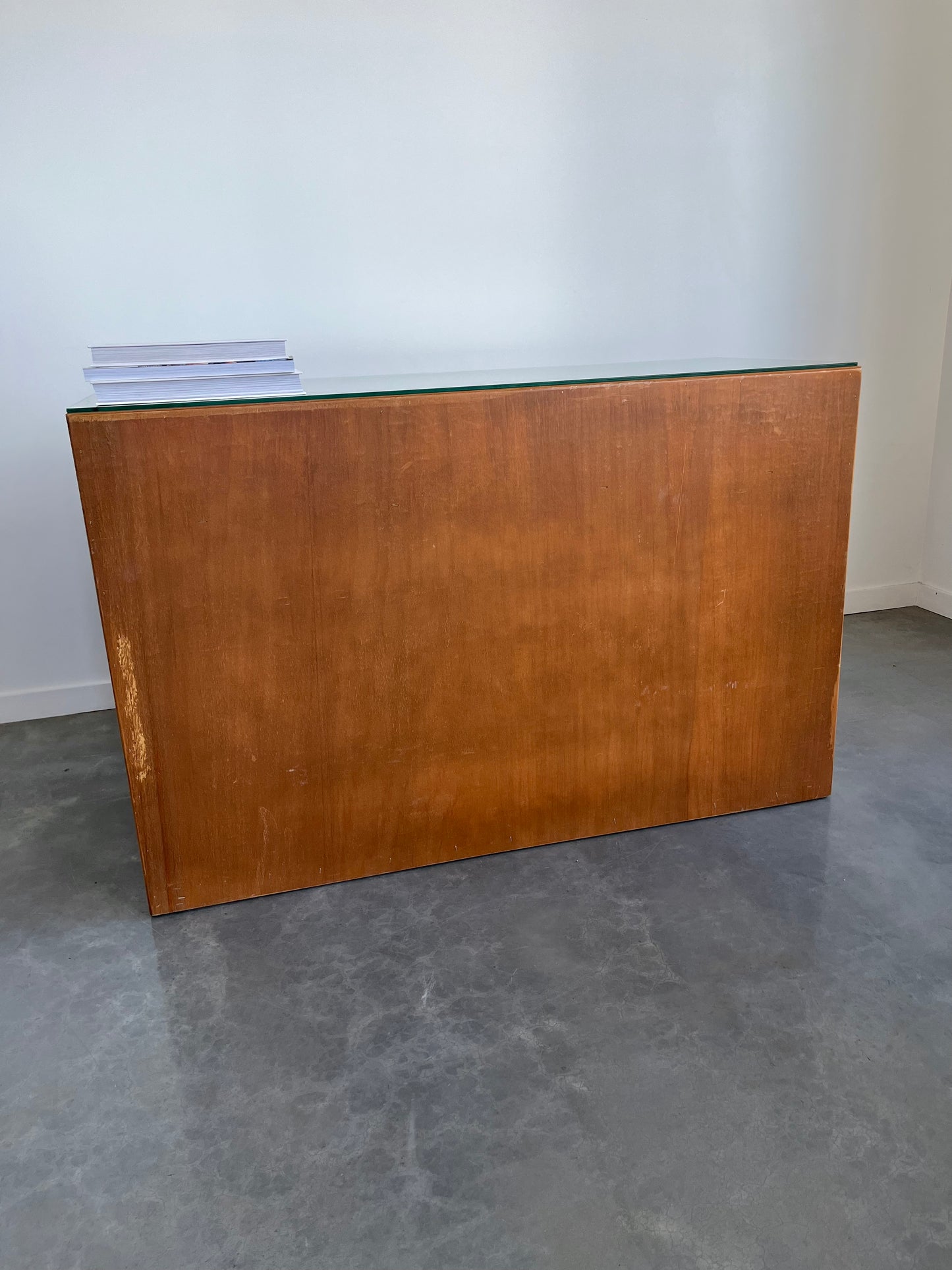 Vintage Timber and Cane Desk