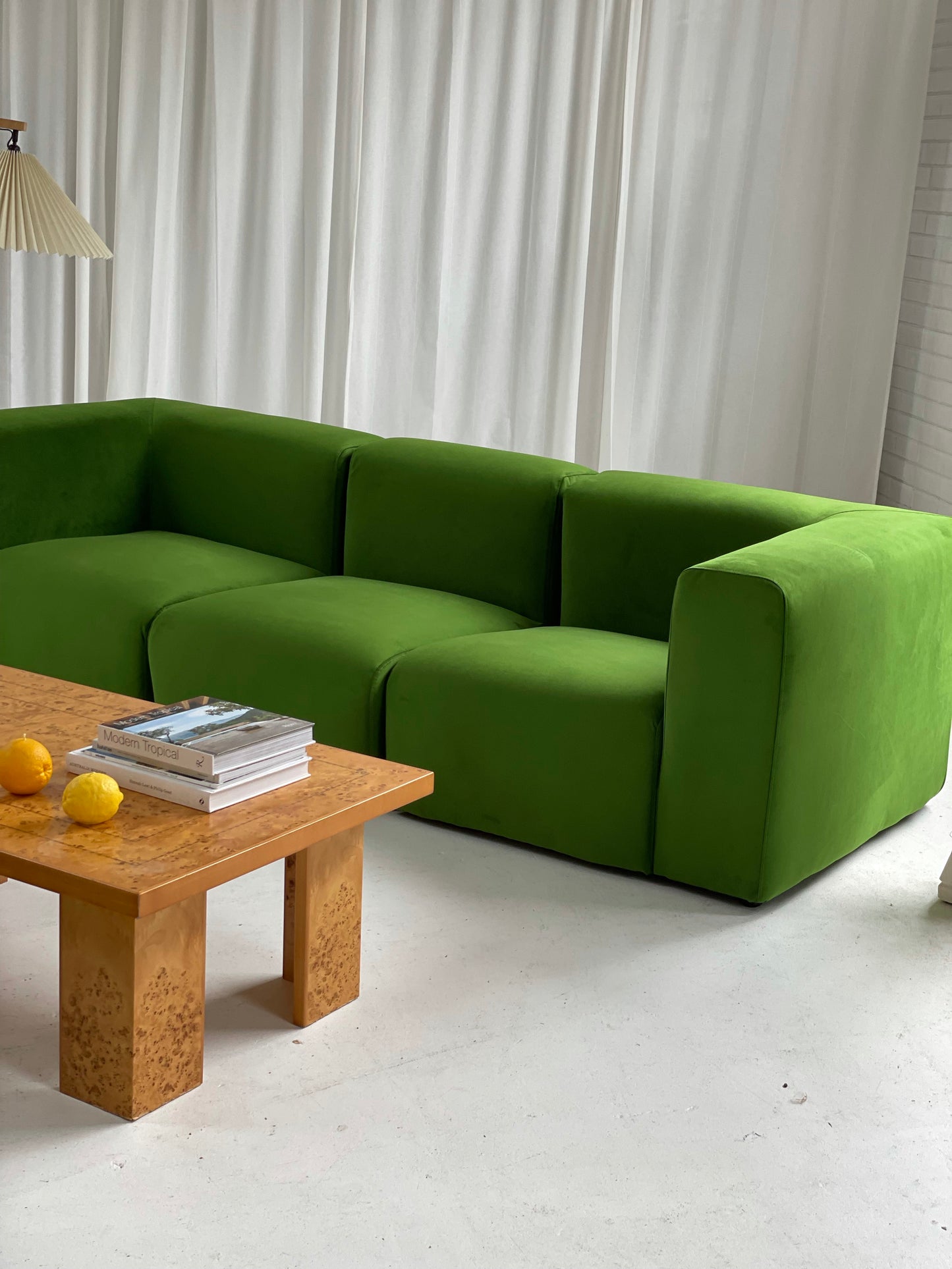 Mohair Velvet Modular Sofa