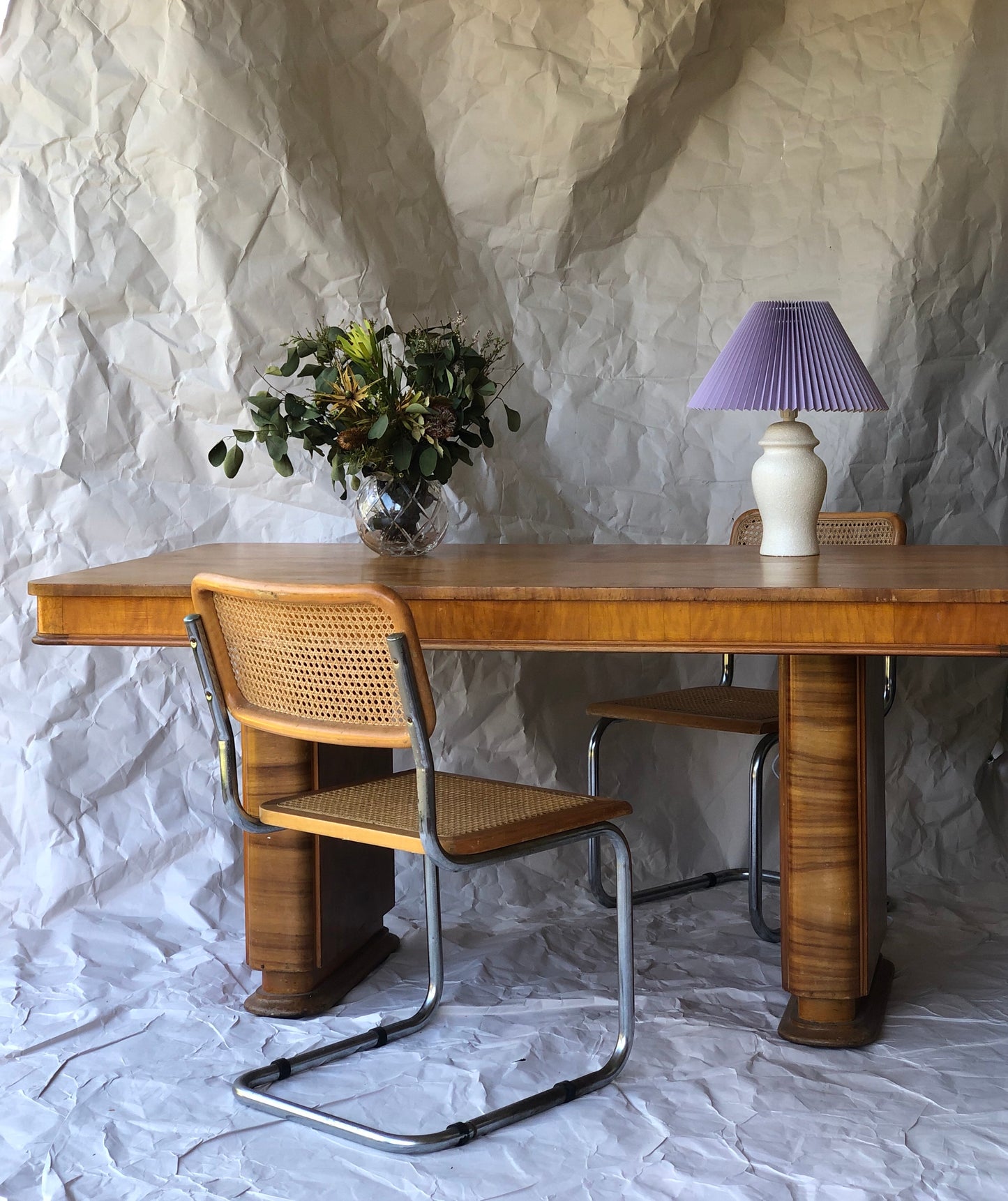 Art Deco timber veneer table