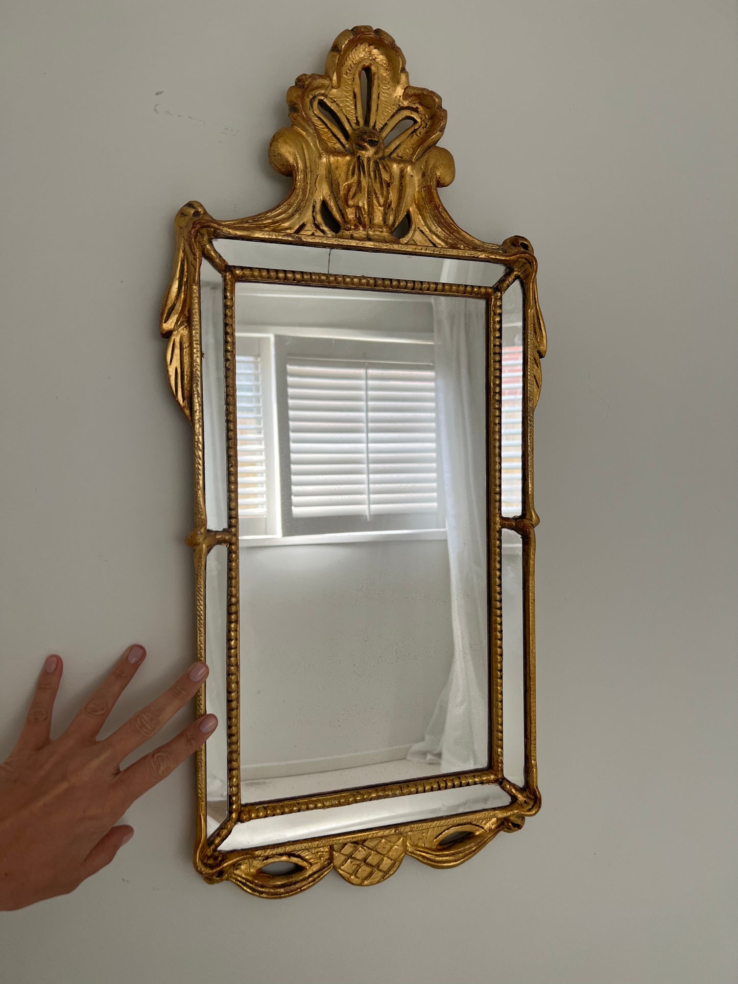 Gilded Antique Mirror, Denmark c. 1800s
