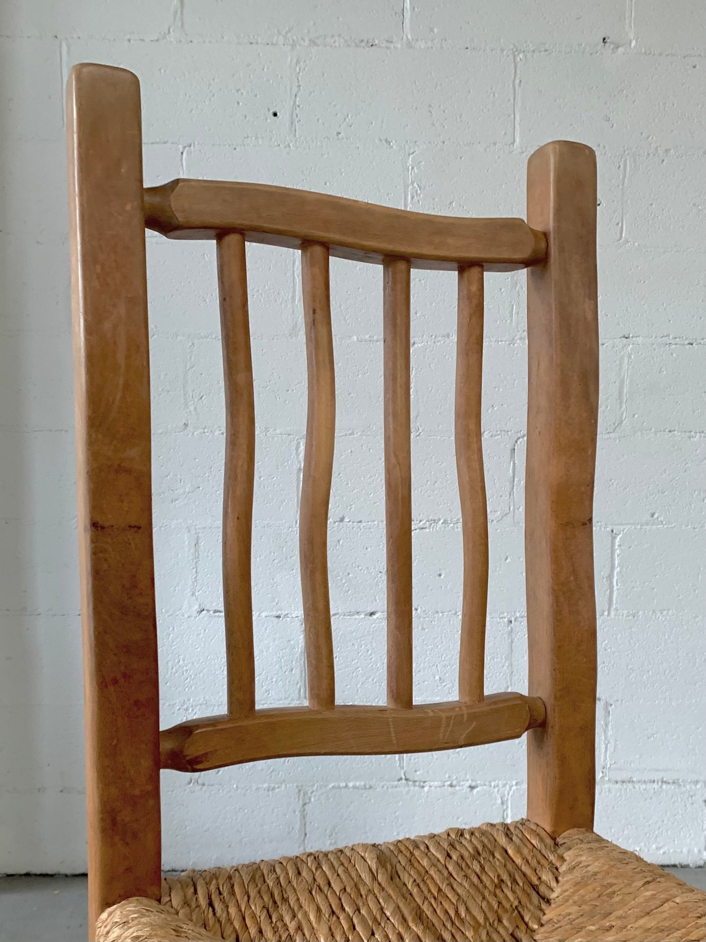 Four Wiggly Handmade Dining Chairs (Set)