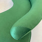 Stunning Green Curved Velvet Sofa