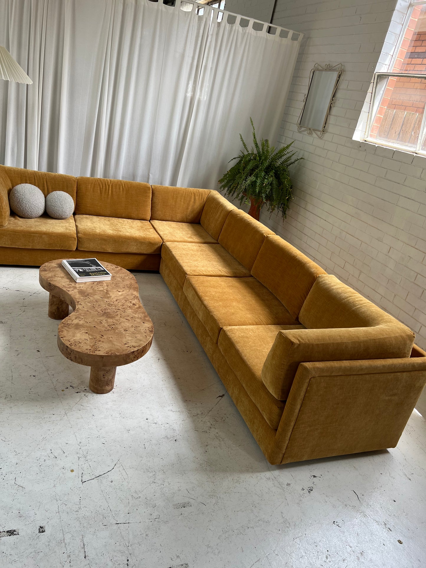 - Bespoke Mustard Modular Sofa Set