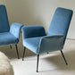 1960s Italian Winged Armchair, Fully Refurbished - Two Available