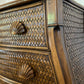 - Woven Curved Chest of Drawers