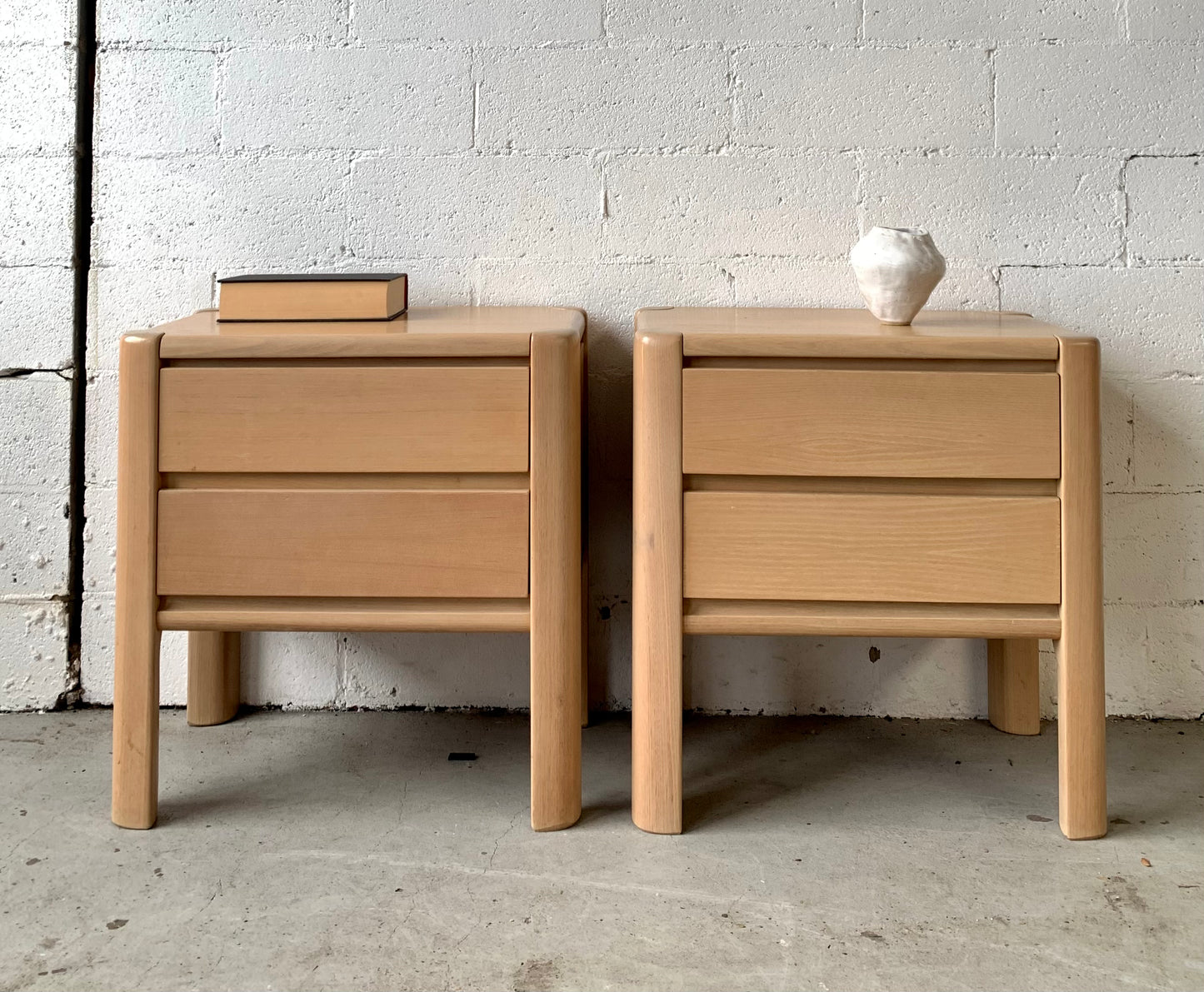 - Set of Two Vintage Kalmar Bedside Tables