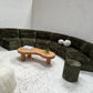 - Bespoke Green Chenille Modular Sofa Set