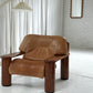 - Pacific Green Tan Leather Armchair