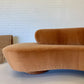 Stunning Curved Velvet Sofa