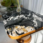 - Custom Marble & Teak Table