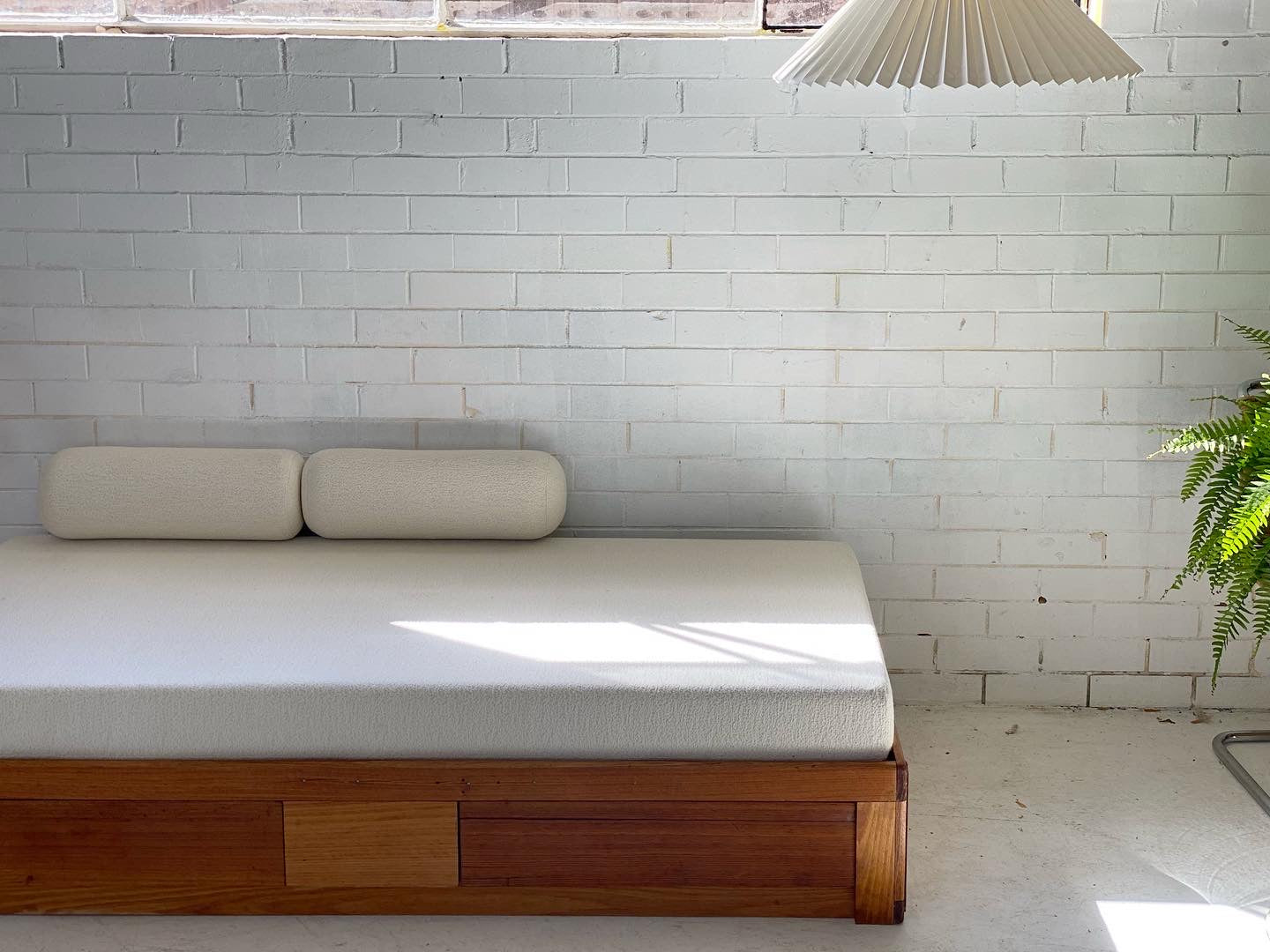 Vintage Handmade Wooden Daybed Sofa