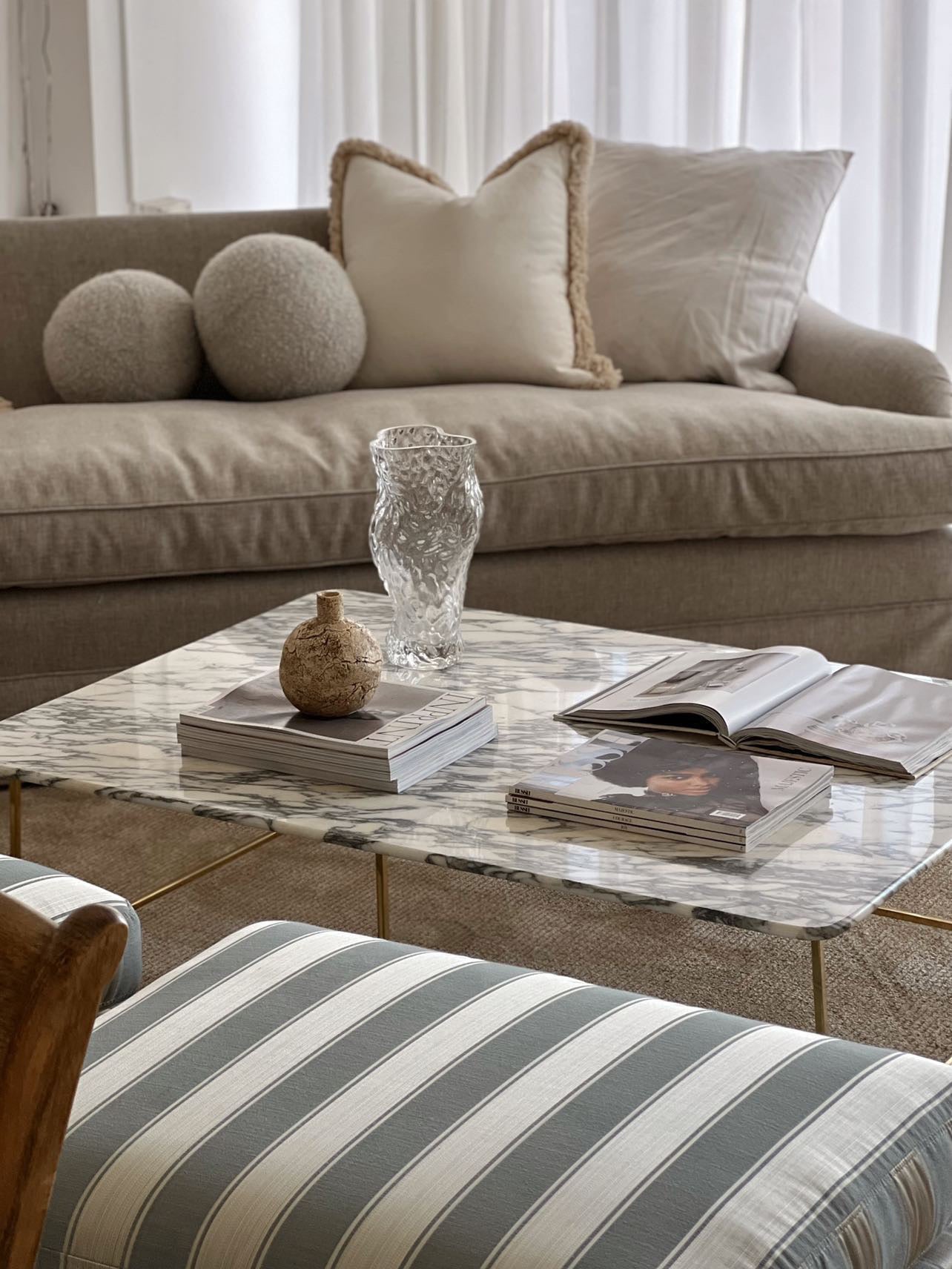 Oatmeal Linen Sofa