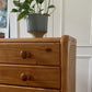Rattan and Pine Tallboy Drawers