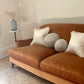 - Custom British Howard & Sons-Style Sofa in Ginger Velvet