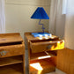 Pair of Maple Burl Bedside Tables