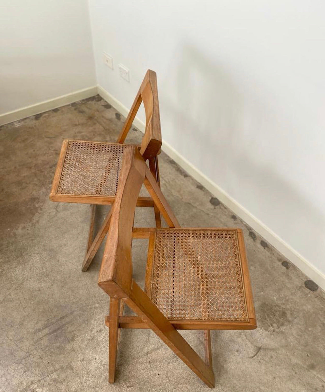 Mid Century Italian Aldo Jacober and Pierangela d’aniello Folding Chairs