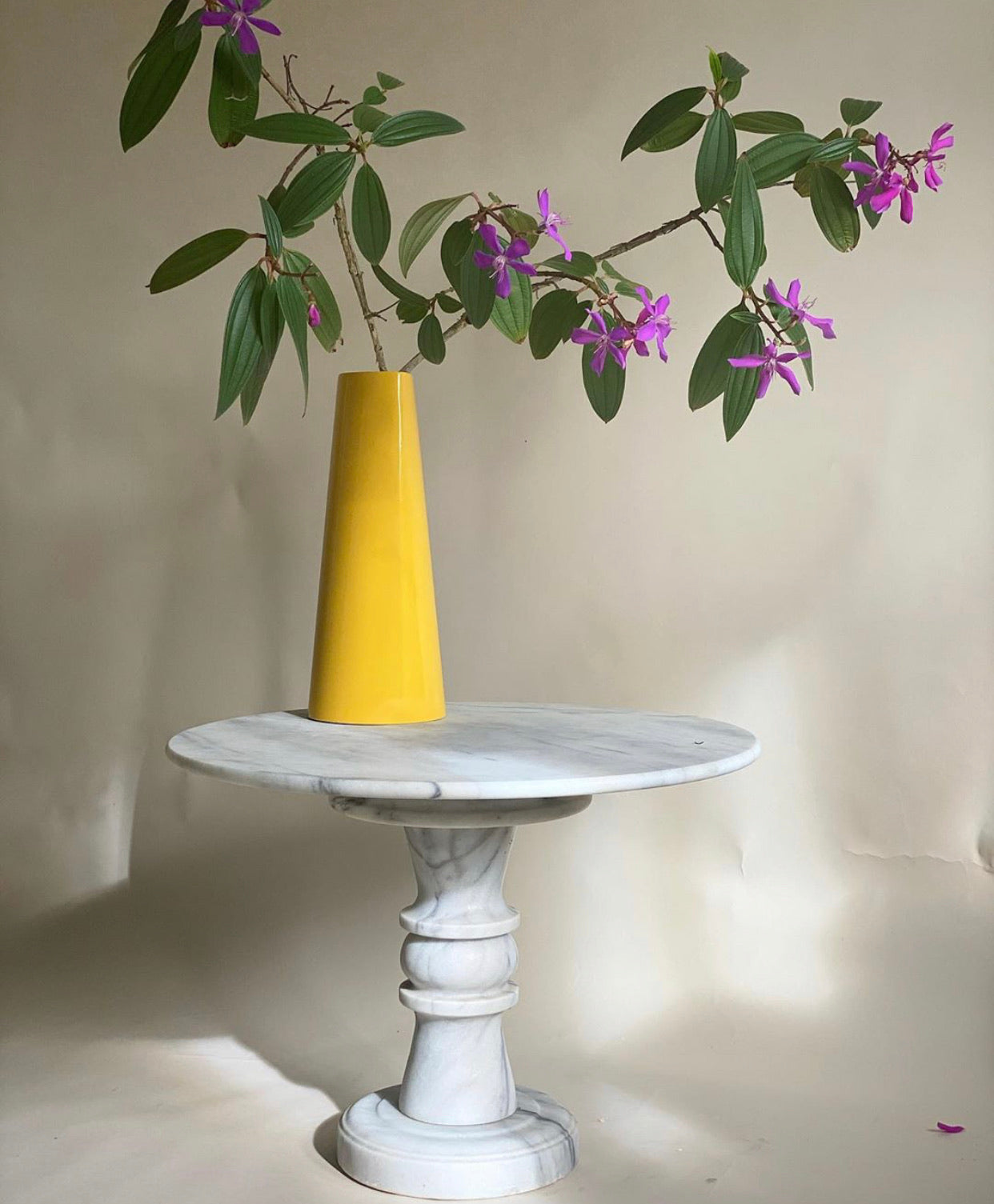 Carrara Marble Side Table