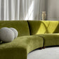 Bespoke Olive Curved Modular Sofa