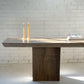 Brutalist Travertine Hall table