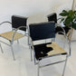 Tubular Chrome Chair with Cowhide Seat