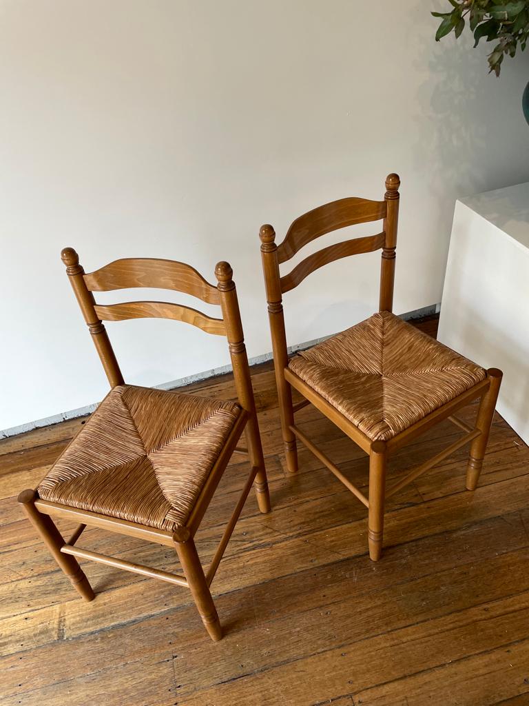 Woven Rush Dining Chairs