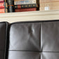 Florence Knoll Brown Leather Sofa
