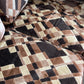 - Vintage Geometric Velvet Modular Sofa