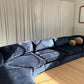 - Bespoke Curved Midnight Chenille Modular Sofa