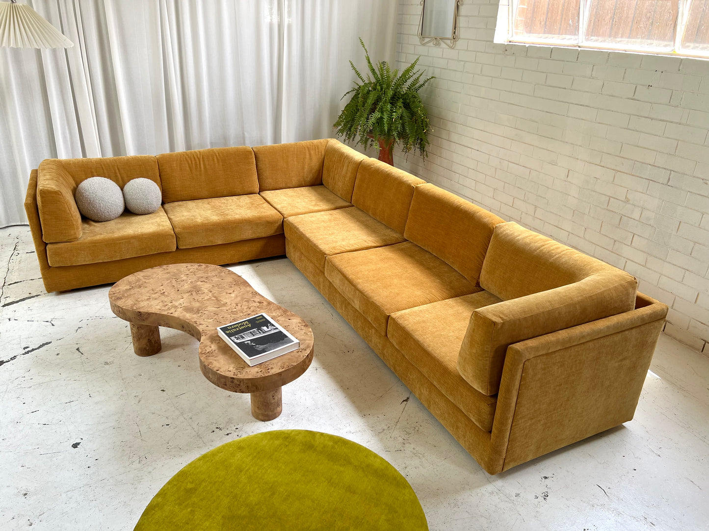 - Bespoke Mustard Modular Sofa Set