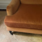 - Custom British Howard & Sons-Style Sofa in Ginger Velvet