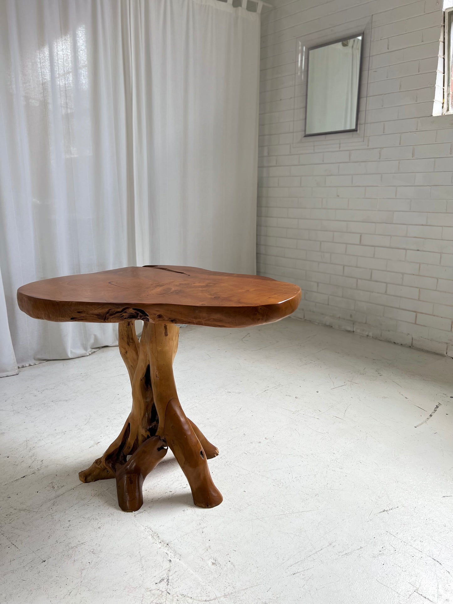 - Organic Wooden Root Table