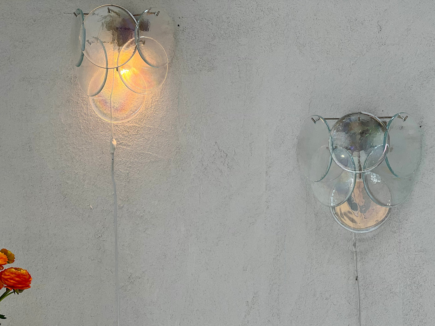 Murano Sconce - VISTOSTI IRIDESCENT- One Available