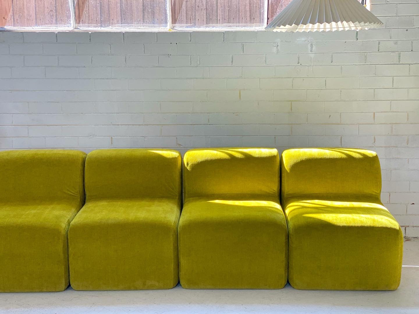 Velvet Chubby Modular Sofa Set