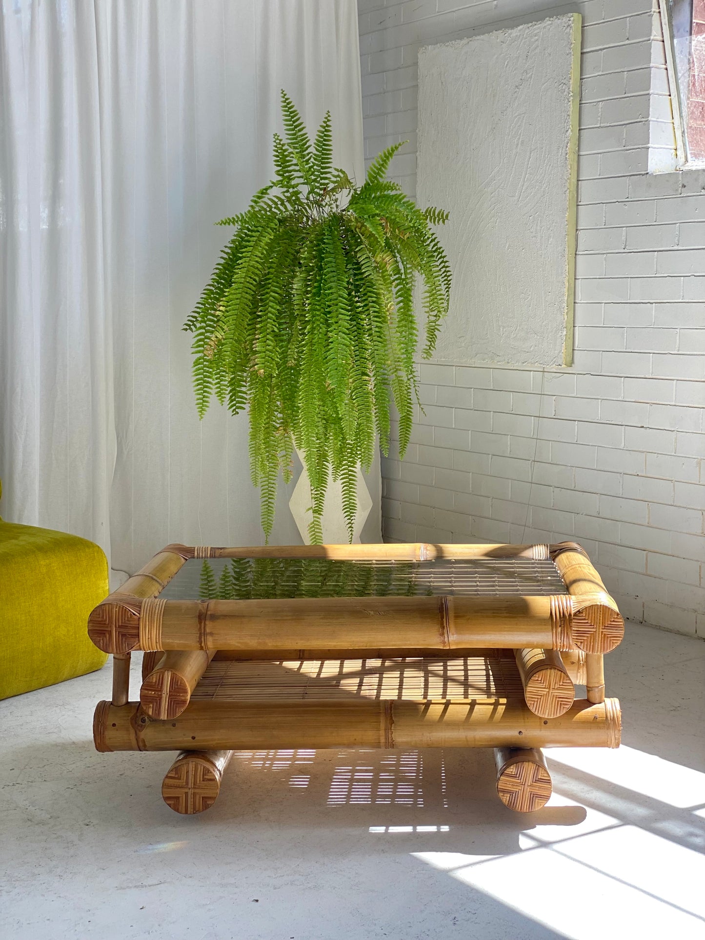 Large Bamboo Coffee Table