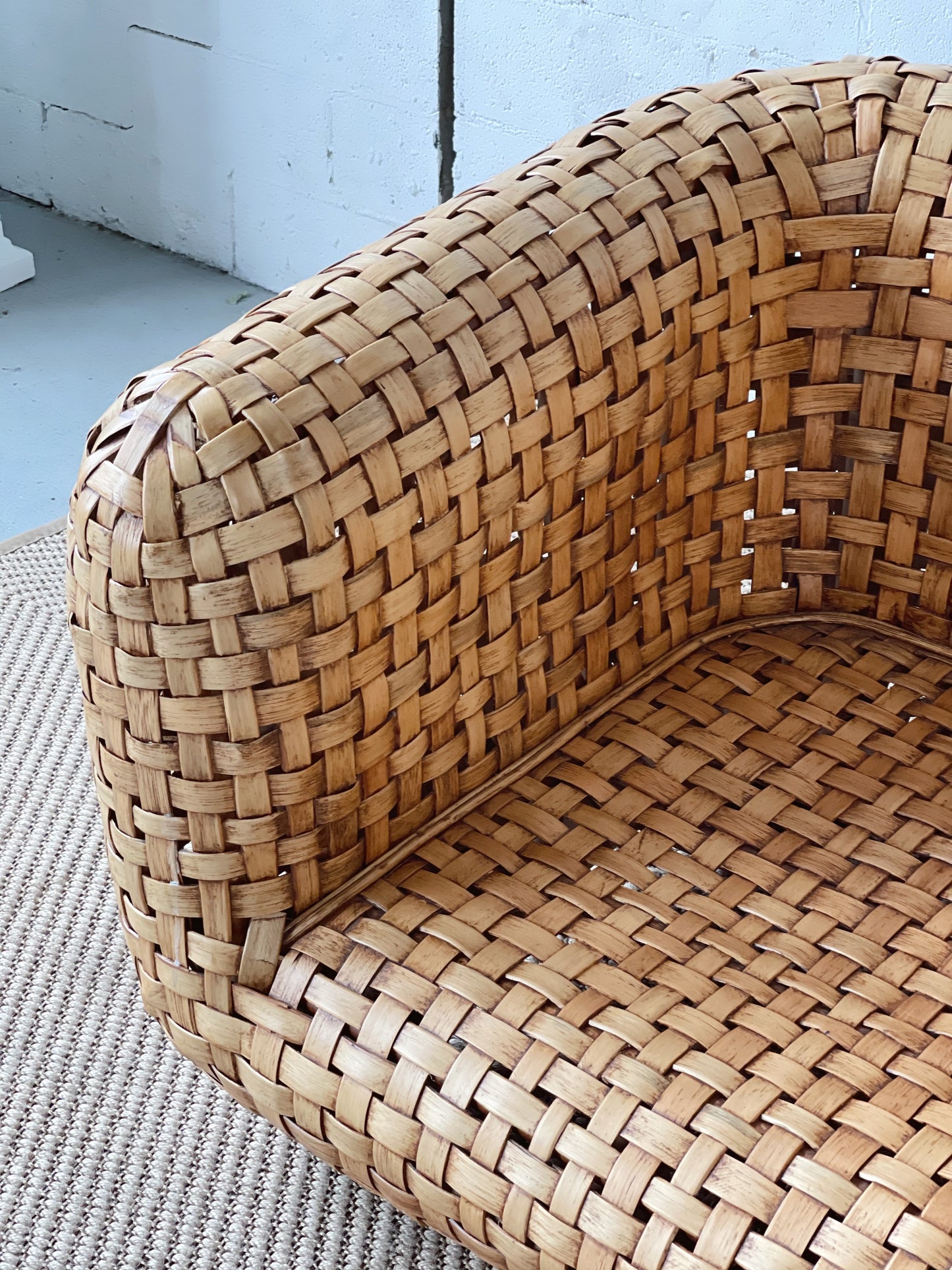 Chubby Woven Rattan Lounge Chair