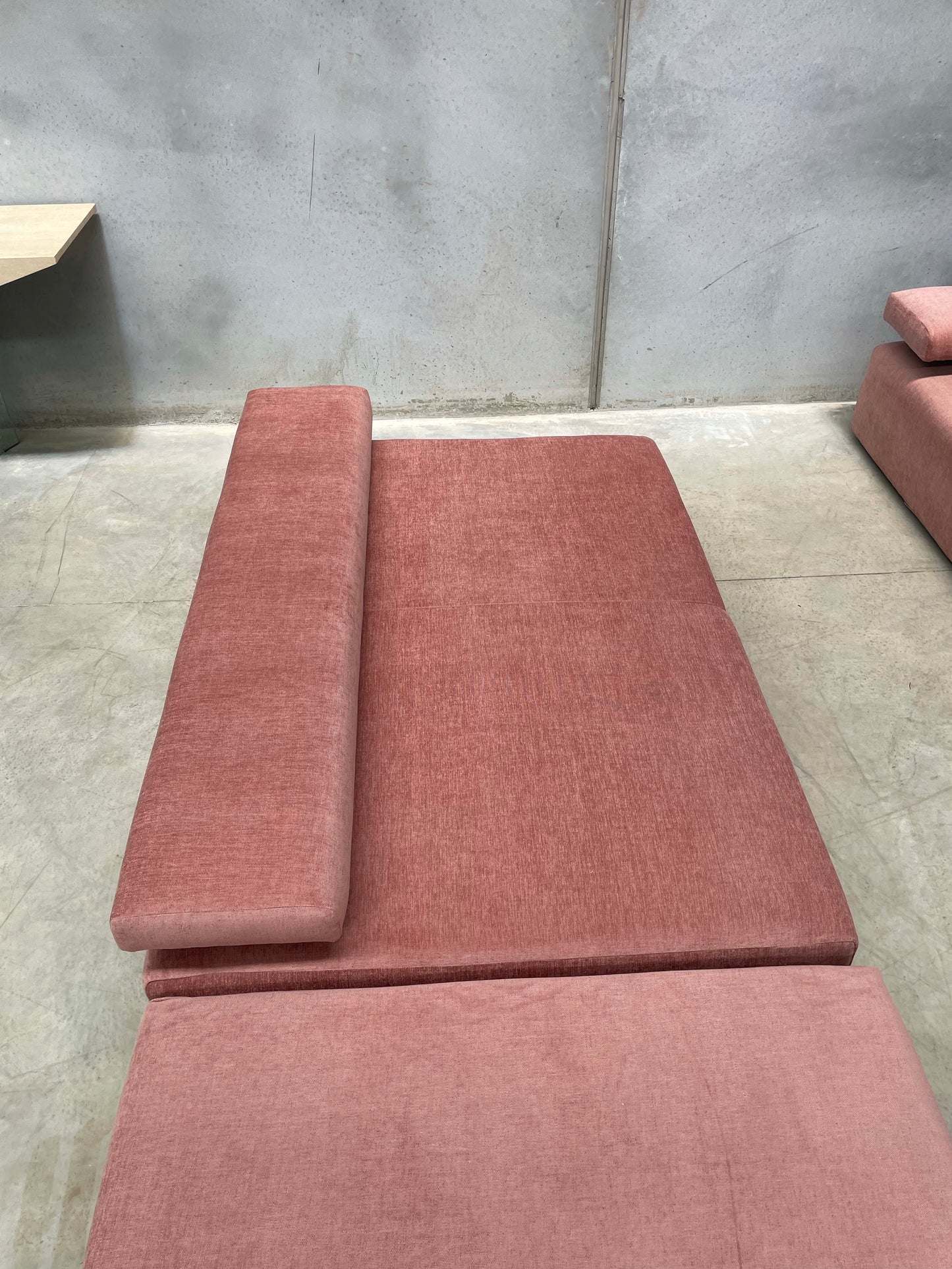 Pink Five Piece Modular Sofa