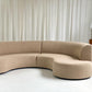 Curved Boucle Modular Sofa