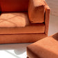 Rust Corduroy Vintage Modular Sofa