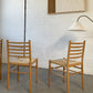 Set of Four Rush Dining Chairs