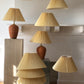 Pleated Italian lamp shades