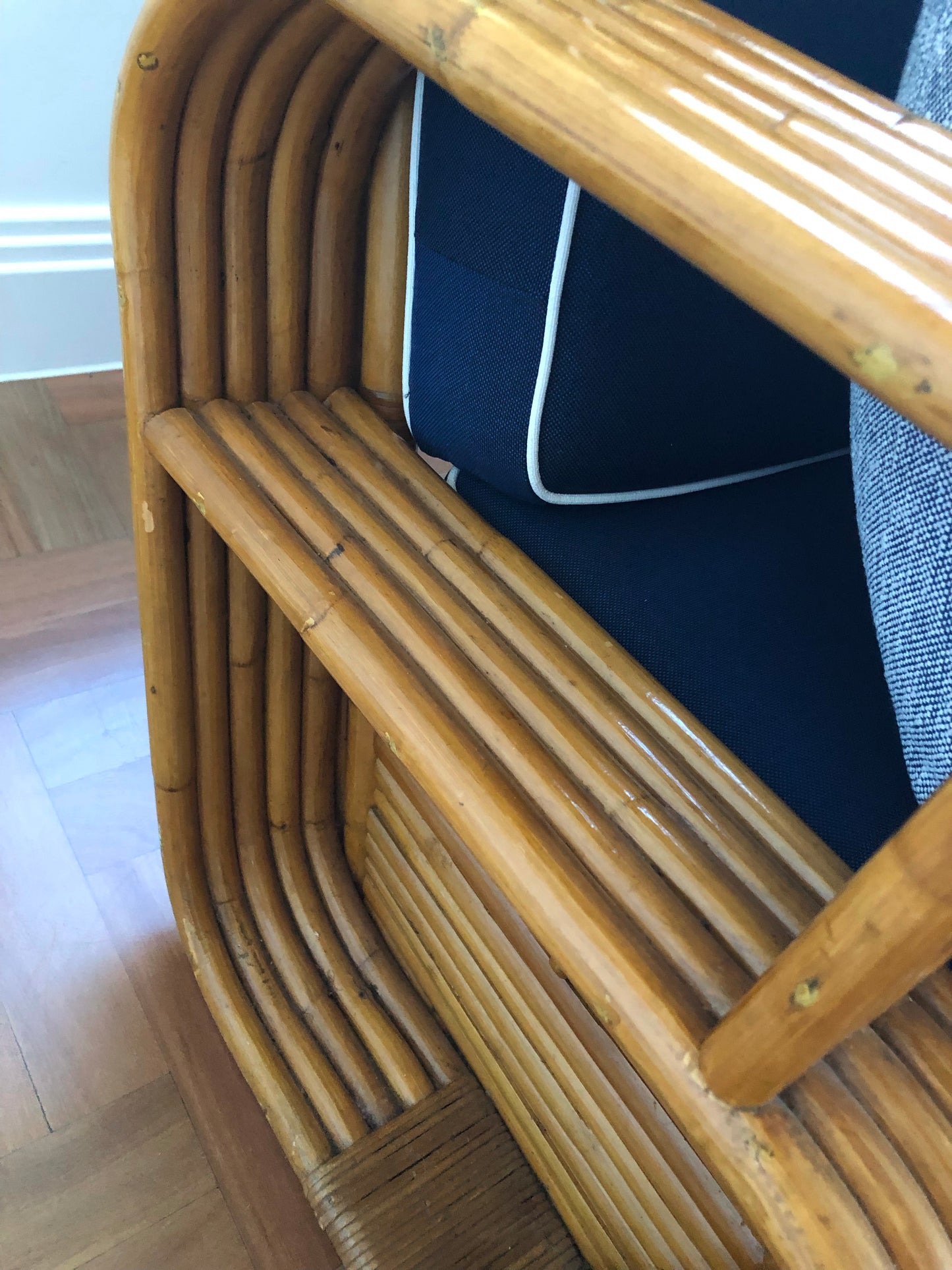 1950s Tropical Deco Pretzel Sofa