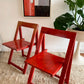 Original 1960’s Aldo Jacober and Pierangela d’Aniello “Trieste” Folding Chairs for Bazzani