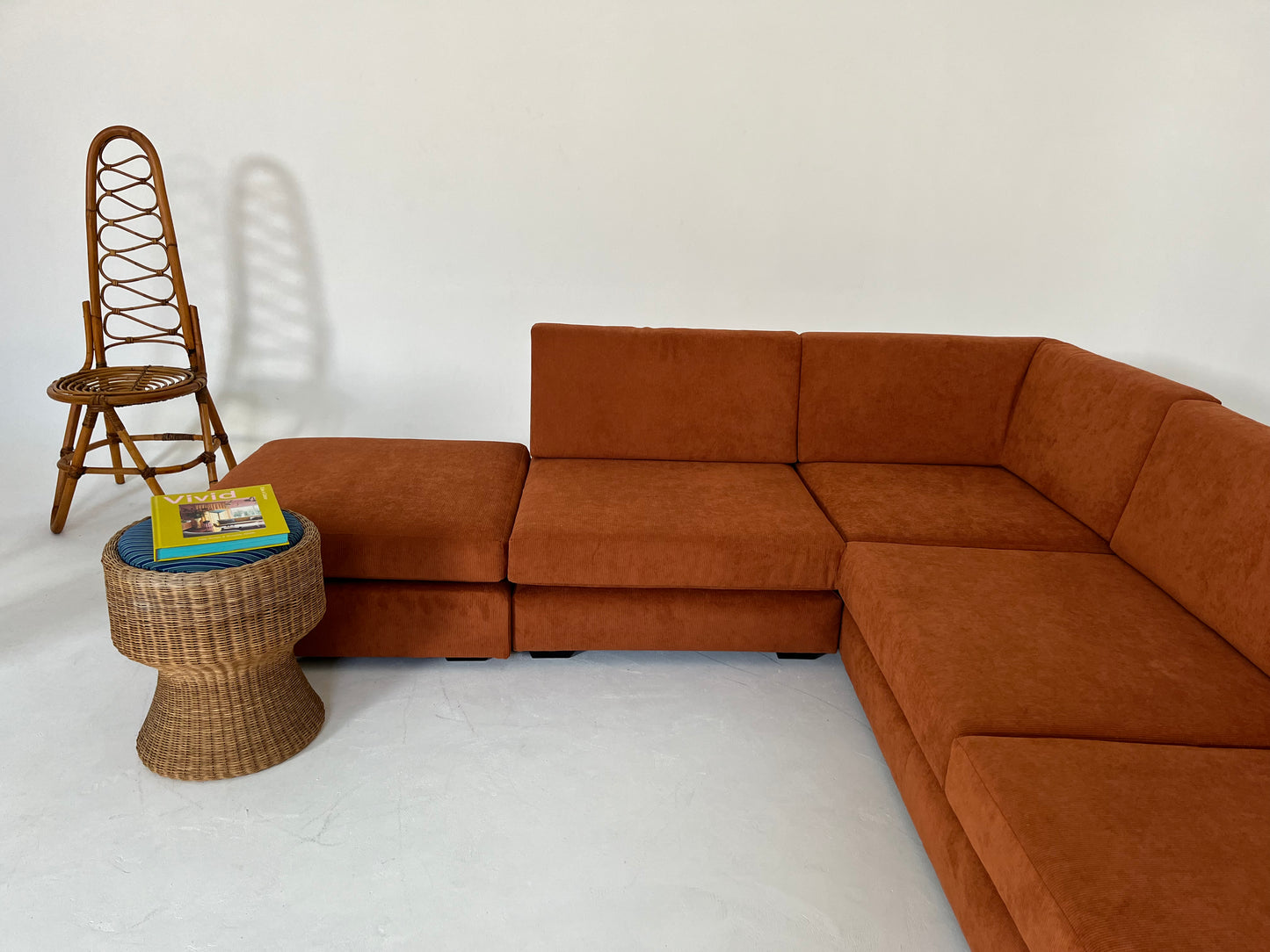 - Vintage Custom Modular Cord Sofa