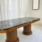 - Custom Marble & Teak Table