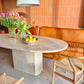 Italian Travertine Dining Table
