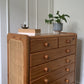 Rattan and Pine Tallboy Drawers