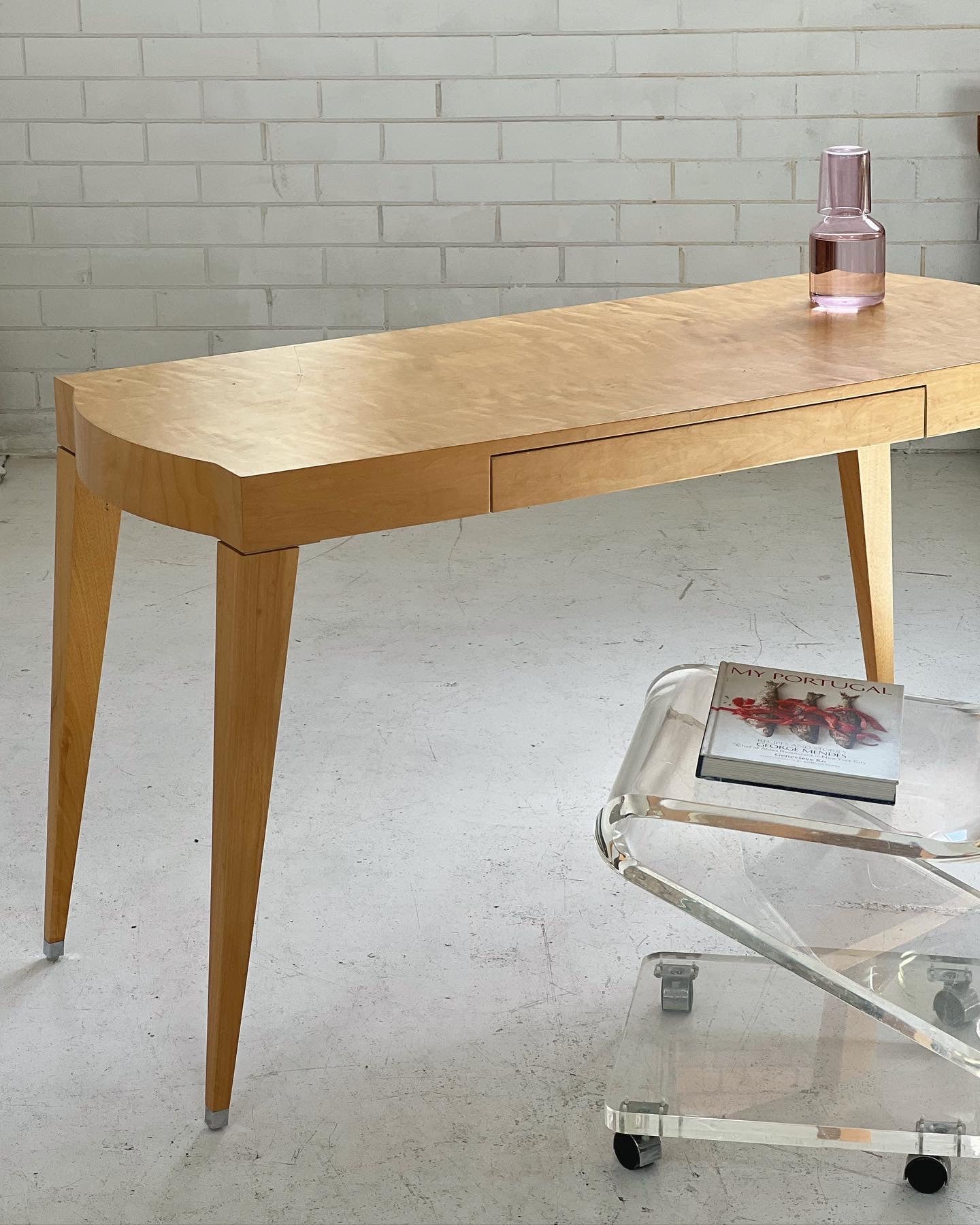 - Light Wooden Desk/Console Table