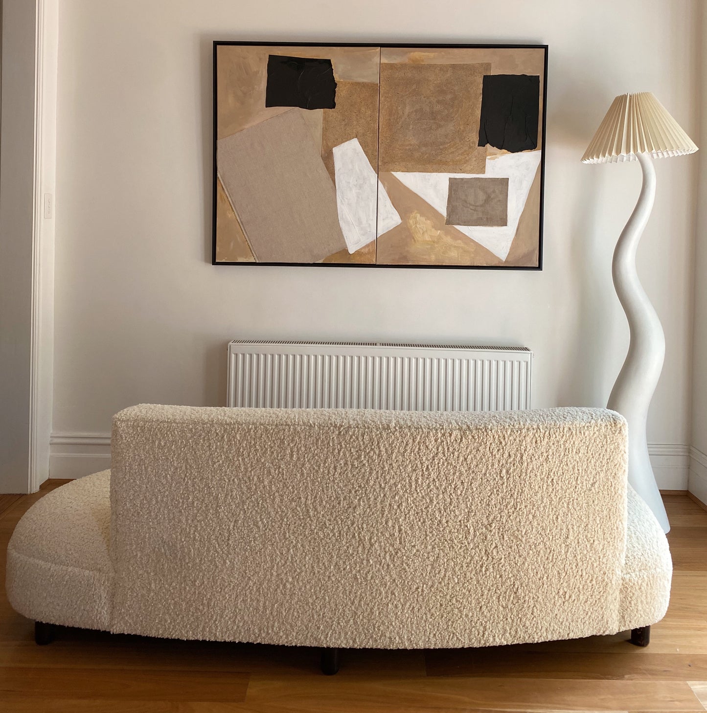 Custom Made Vintage Curved Sofa