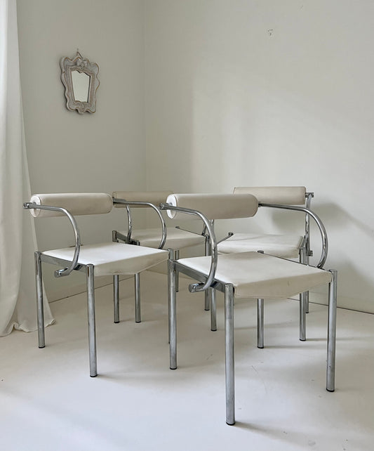 Set of 8 Vintage Italian Dining Chairs