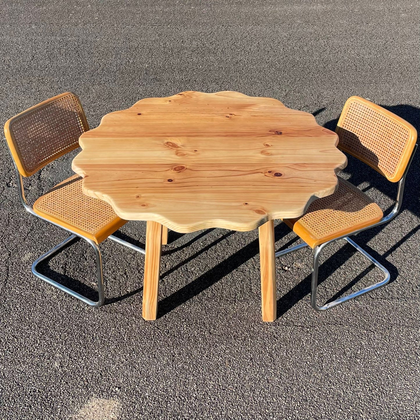 Wavy Timber Table